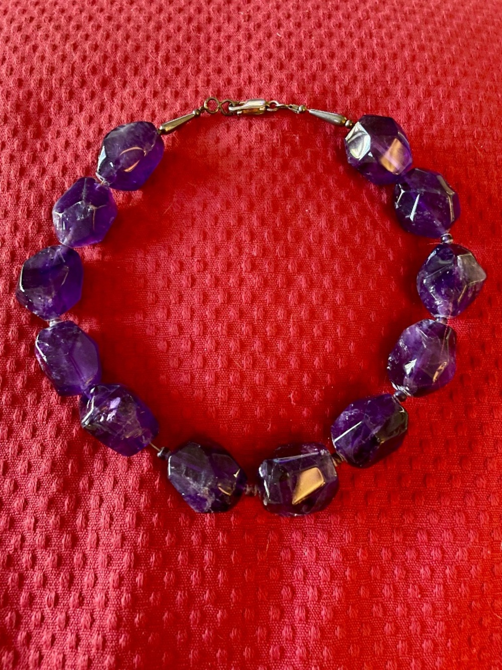 Amethyst Chunky Vintage Choker